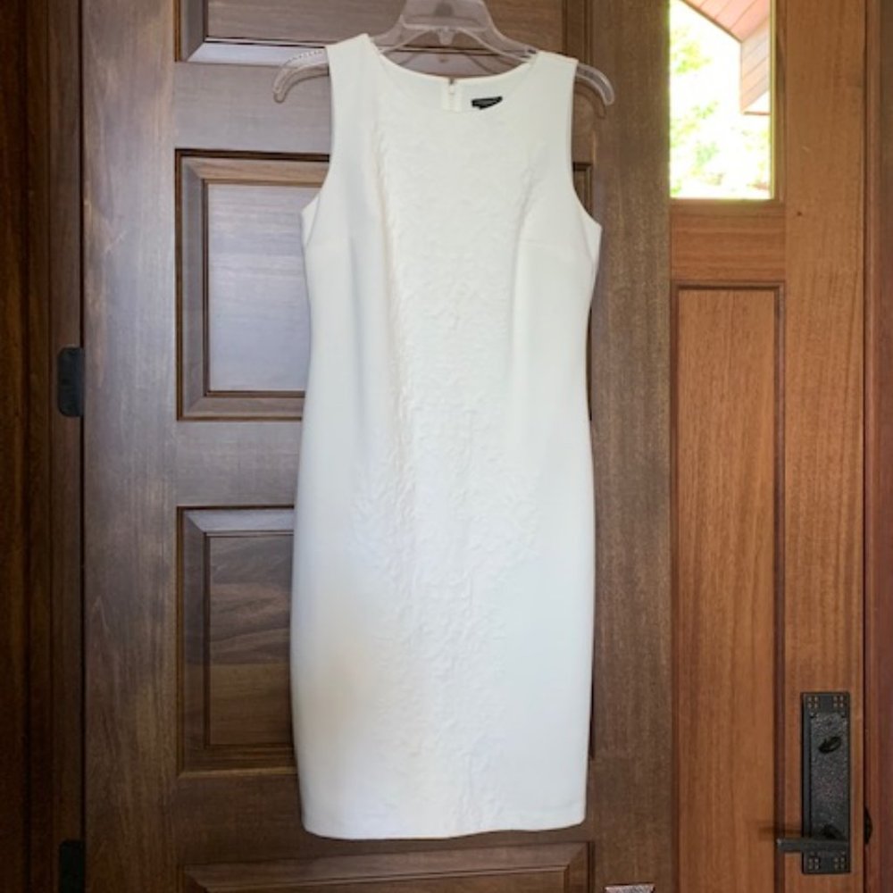 NWOT Ann Taylor white sleeveless dress Size 0